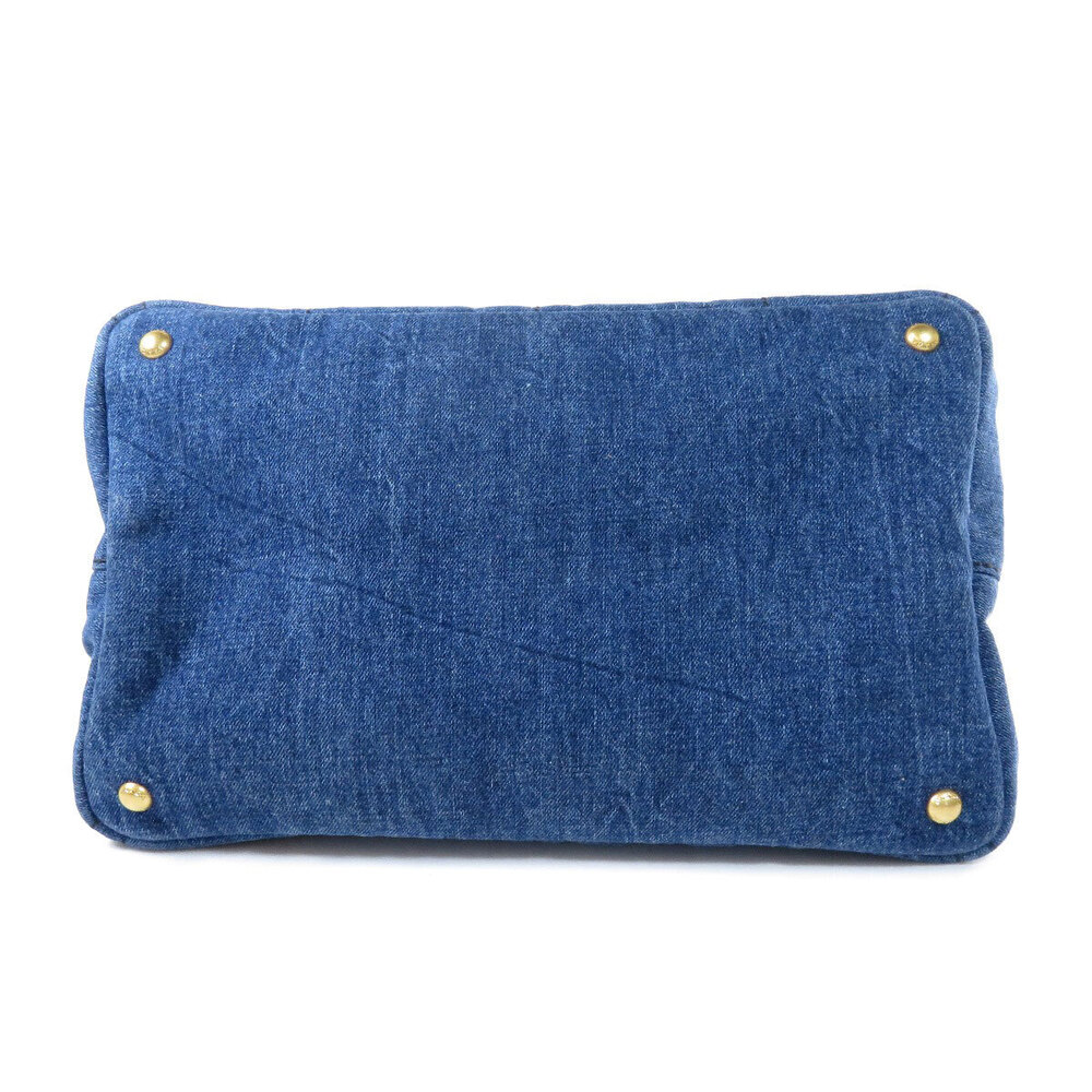 Prada Canapa 2way Tote Bag Denim - Picture 4 of 10